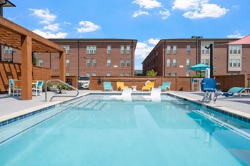 Resort-style heated saltwater pool
